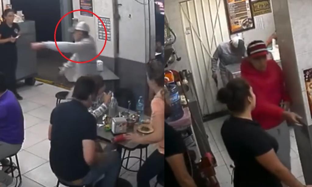 VIDEO: Así asaltan una taquería en menos de un minuto en la CDMX