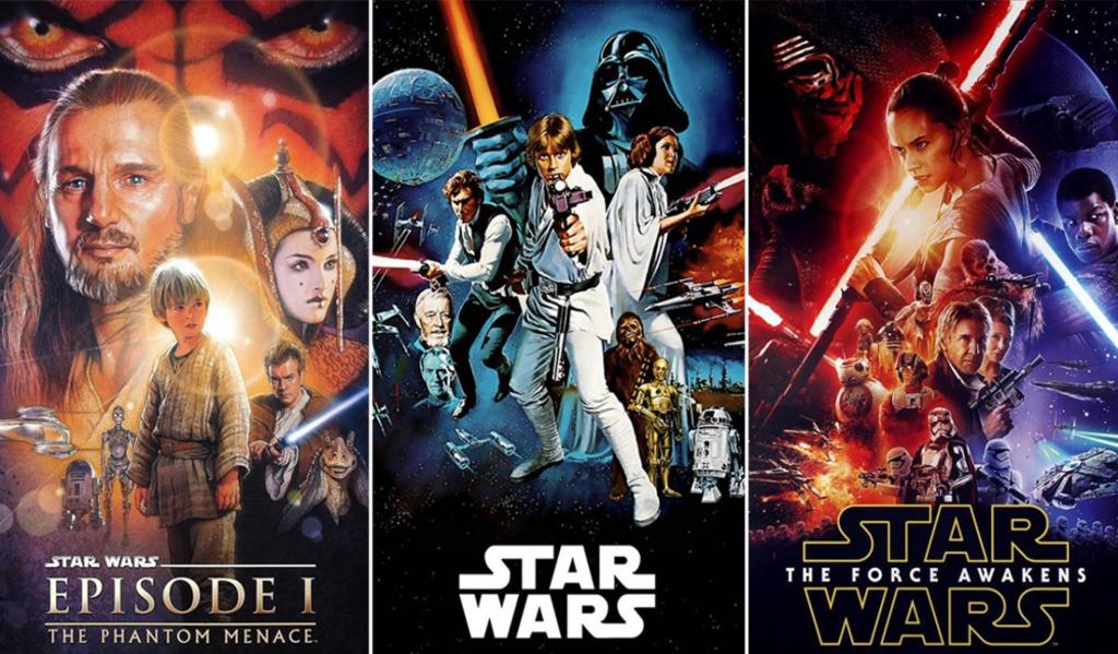 Nueve películas de Star Wars transmitidas al mismo tiempo