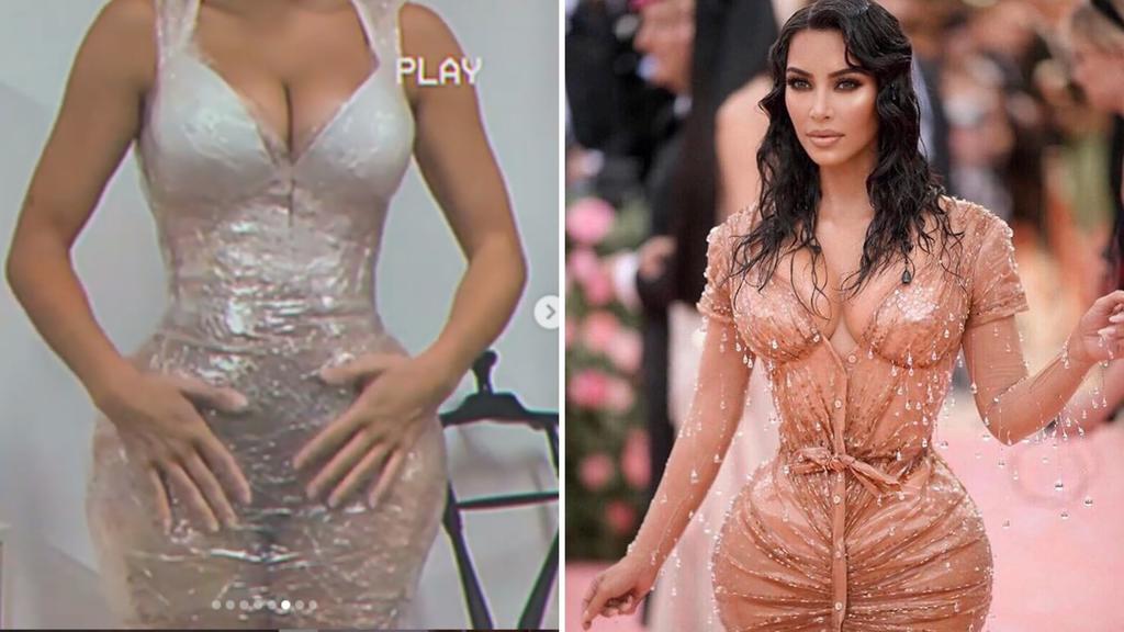 Recrean icónico vestido que Kim Kardashian usó en la Met Gala 2019