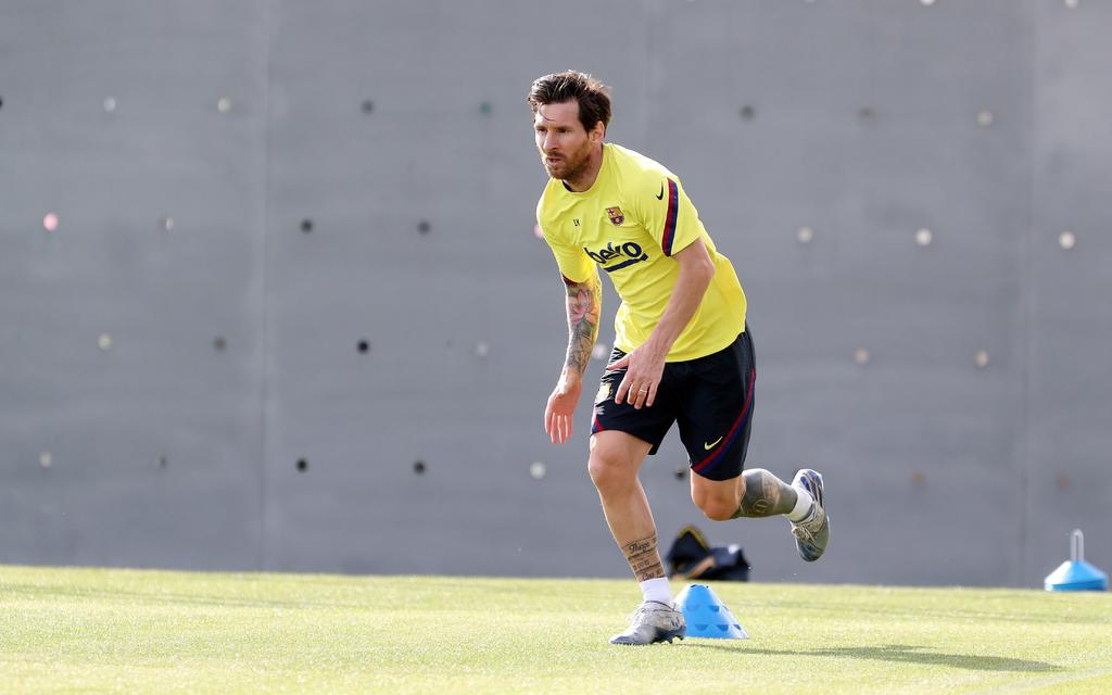 Así fue el regreso de Messi a los entrenamientos tras COVID-19