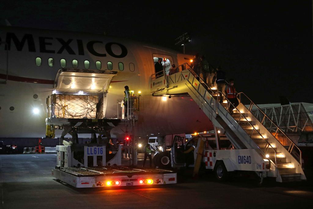 Llega a México décimo cargamento de insumos médicos desde China