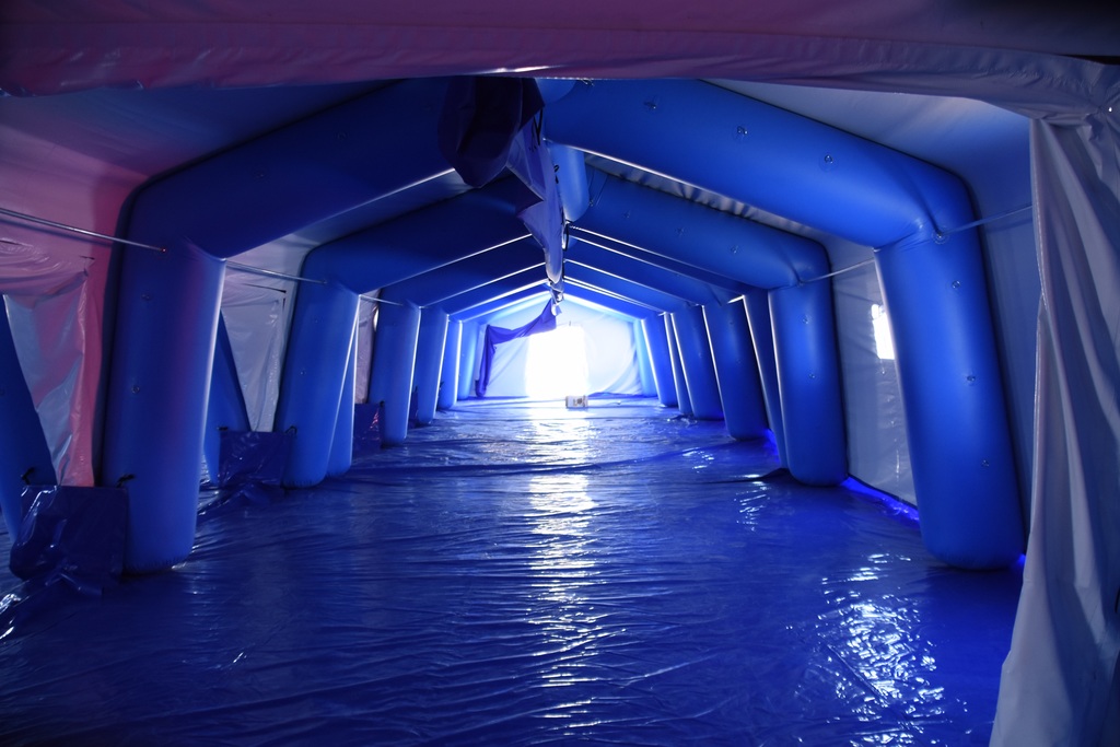 Instalan tercer hospital móvil en Monclova