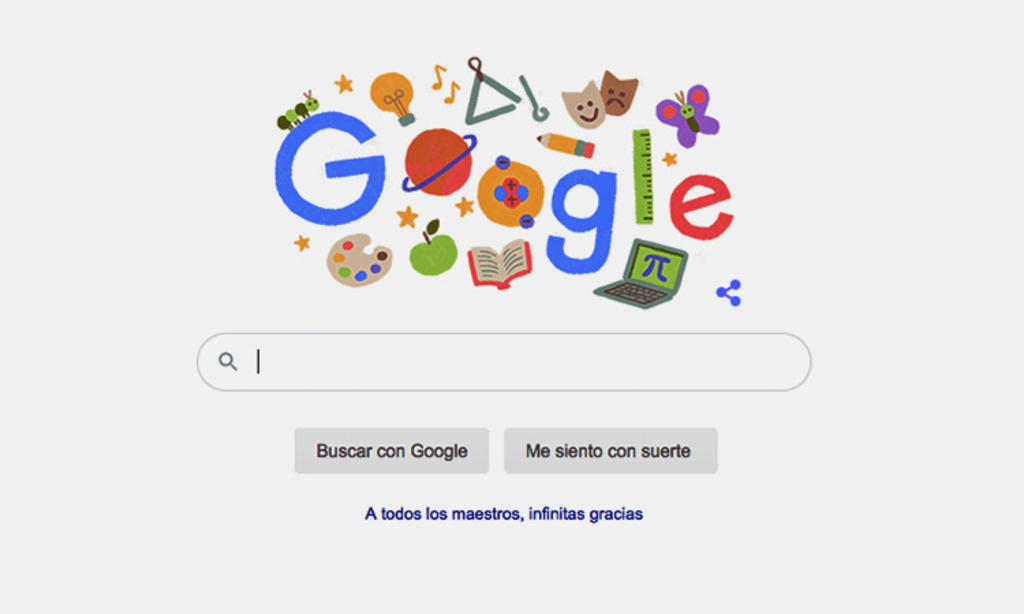 Google celebra el Día del Maestro con ilustrador 'doodle'