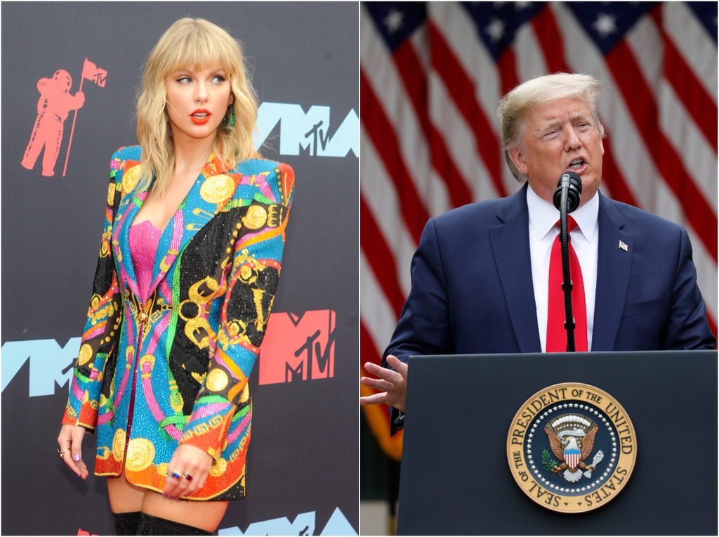 Acusa Taylor Swift a Trump de agitar el racismo