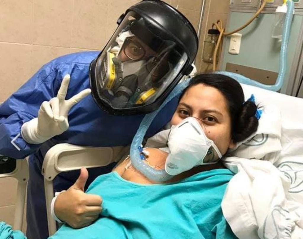 Paciente embarazada con COVID-19 deja el respirador tras dos semanas