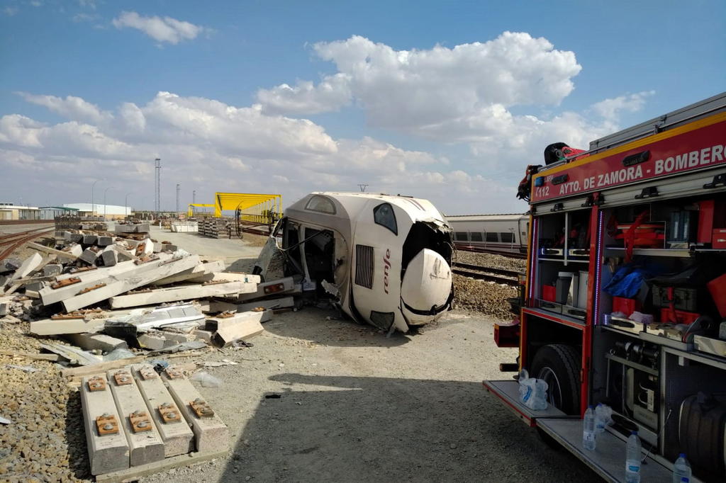 Accidente de tren deja dos fallecidos en el noroeste de España