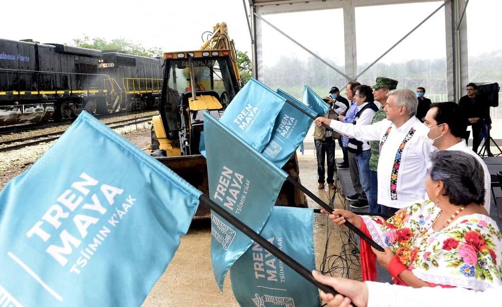 López Obrador da banderazo a obra de tramo 3 del Tren Maya