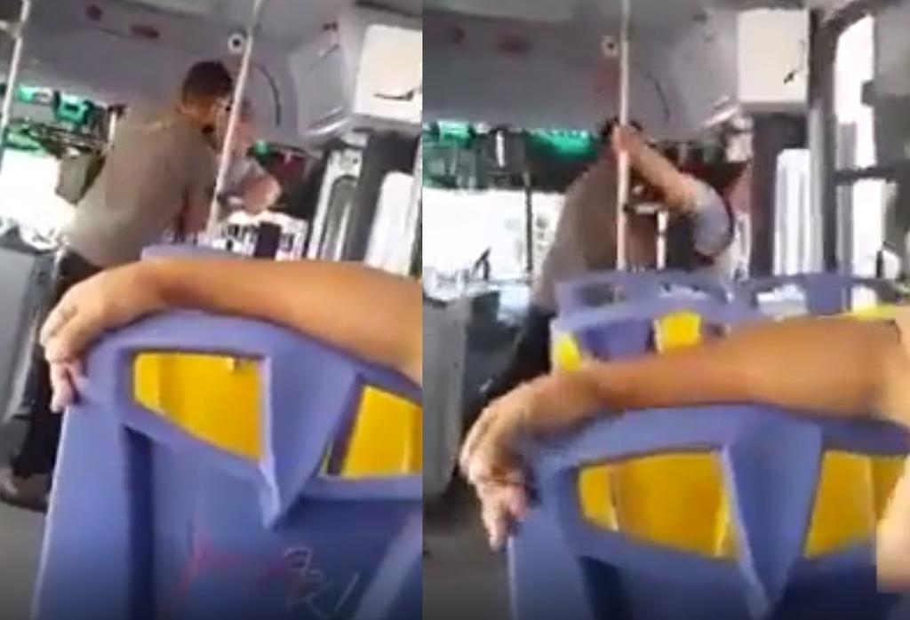 VIDEO: Chofer baja a empujones a mujer que intentó pagar con tarjeta