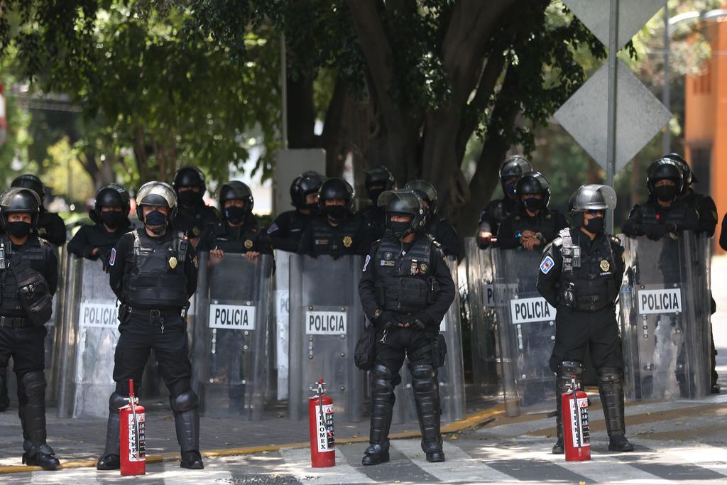 Despliegan a policías en Polanco por protestas en CDMX
