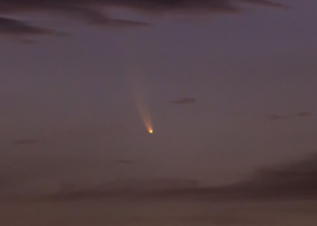 Captan al cometa Neowise sobre el cielo de Cancún, Quintana Roo