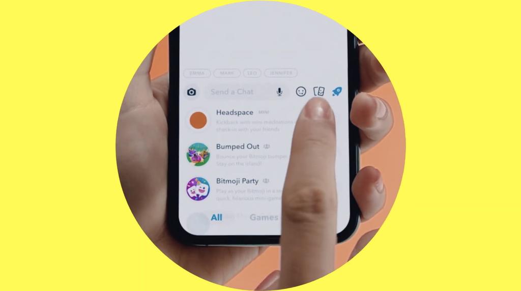 Snapchat lanza Minis; apps que viven dentro del chat
