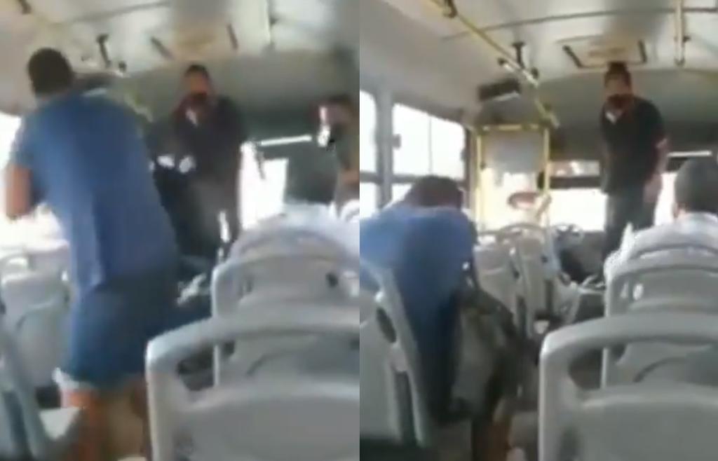 Chofer de transporte público es agredido por pasajero al que le pidió usar cubrebocas