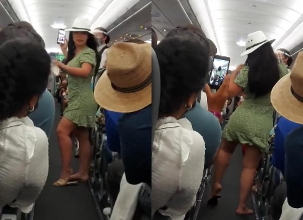 Llega #LadyCovid; mujer se hace viral al retrasar vuelo en Cancún