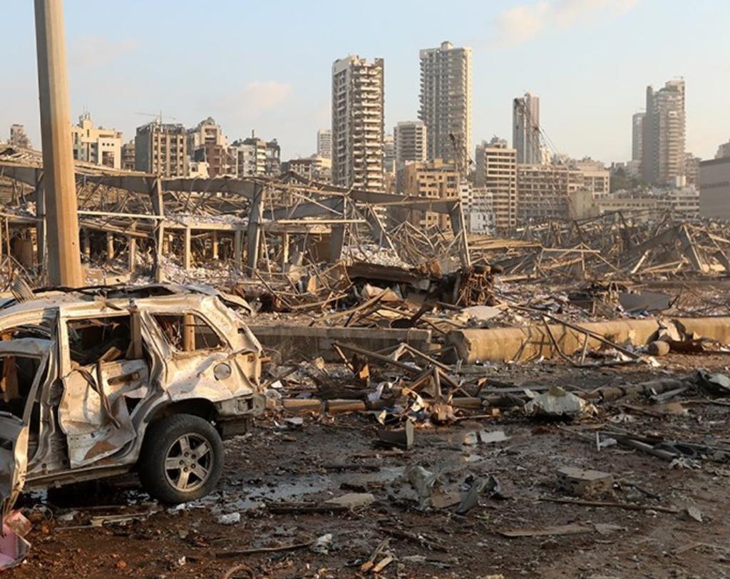 Así quedaron las calles de Beirut tras fuerte explosión
