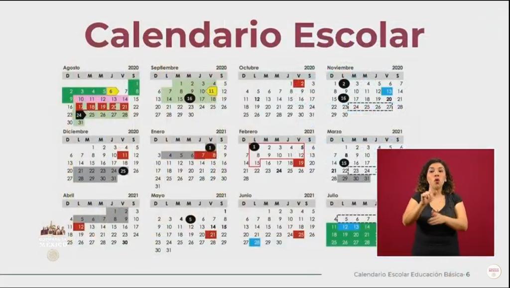 SEP da a conocer calendario escolar 2020-2021