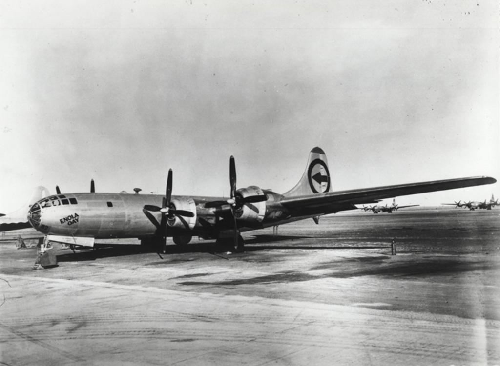 Enola Gay, el avión que lanzó la primera bomba atómica en Hiroshima