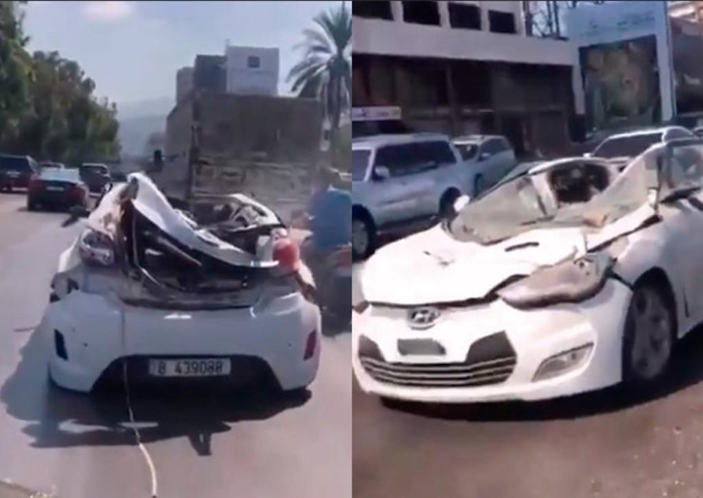 VIRAL: Puede conducir su auto a pesar de daños por explosión en Beirut