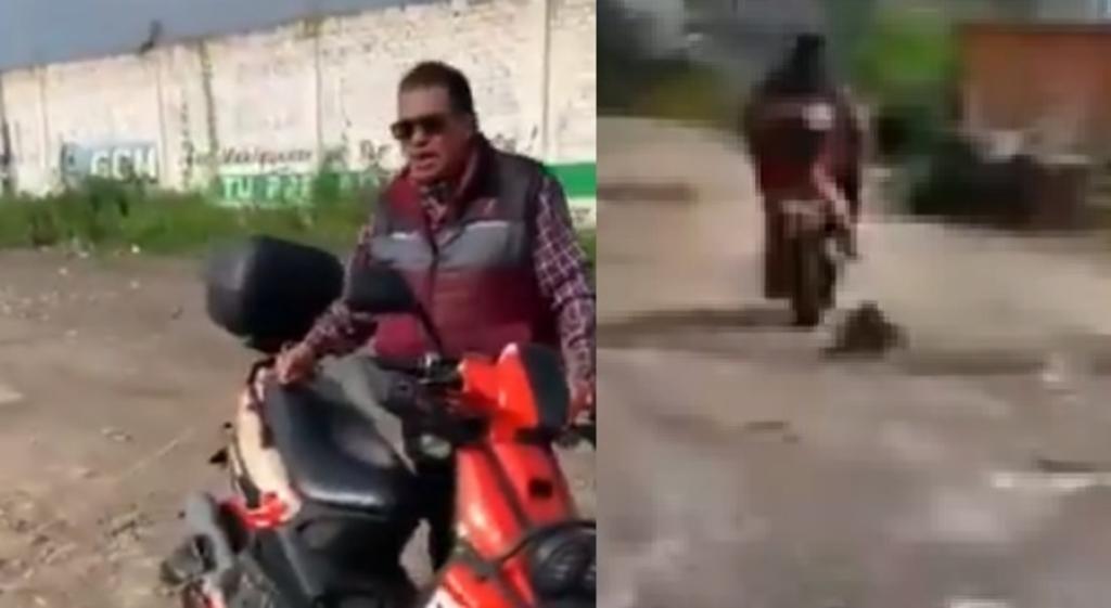 Indigna en redes hombre que arrastró con su moto a un perrito en el Estado de México