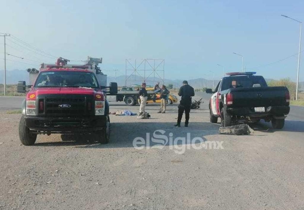 Muere motociclista al impactarse contra camioneta en Matamoros