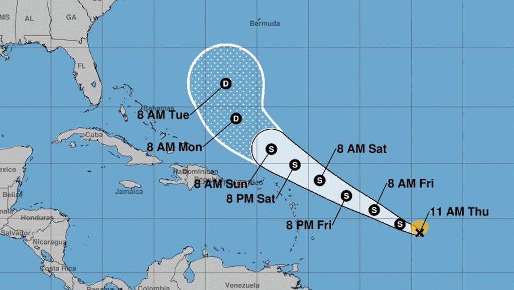 Se rebaja Josephine a depresión tropical; no es amenaza en el Caribe