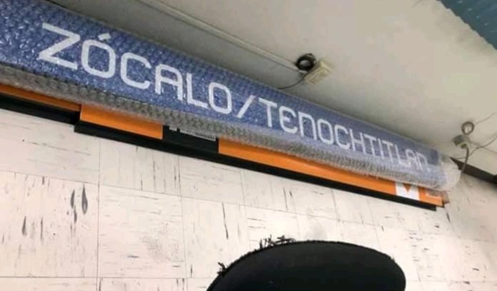Estación Zócalo-Tenochtitlan; usuarios reaccionan al cambio de nombre
