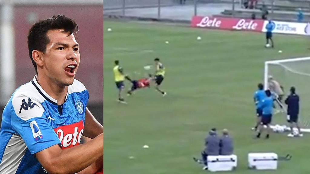VIDEO: Hirving Lozano anota de chilena en duelo amistoso con Napoli