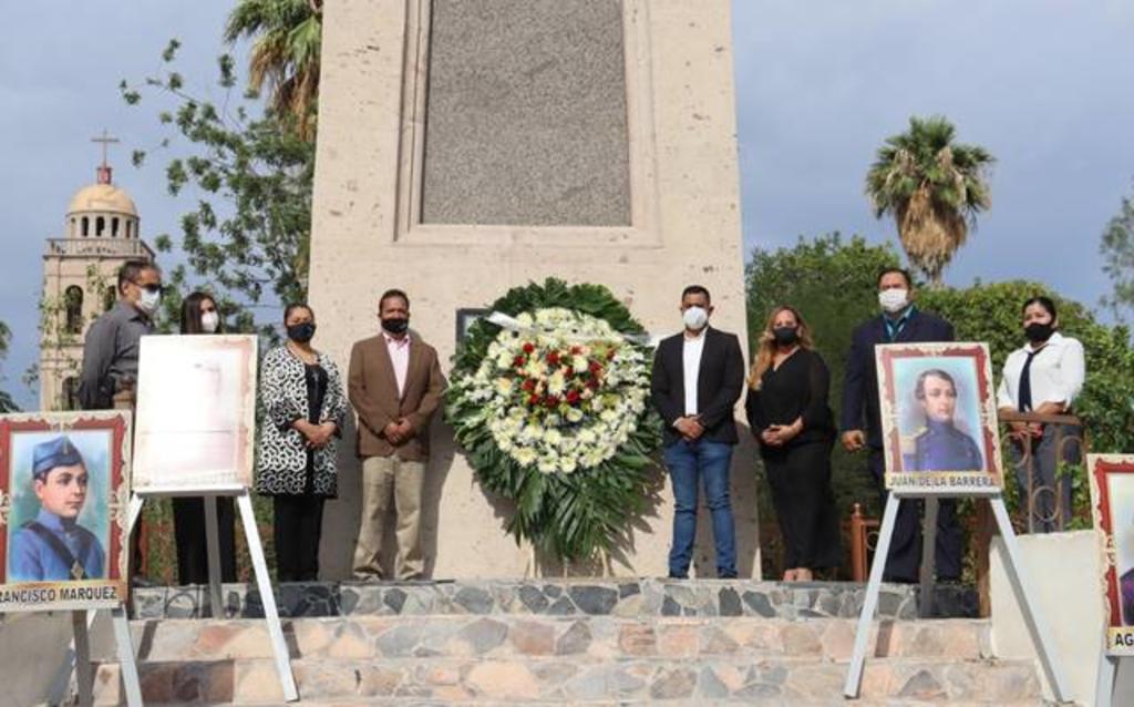 Conmemoran gesta heroica de Niños Héroes en San Pedro