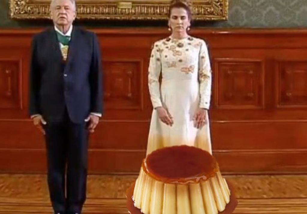 'Vestido de chocoflan'; tunden a Beatriz Gutiérrez Muller por su vestuario