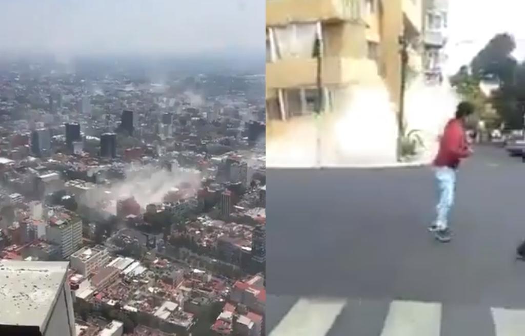 Recuerdan con videos los sismos del 19s de 1985 y 2017 en México