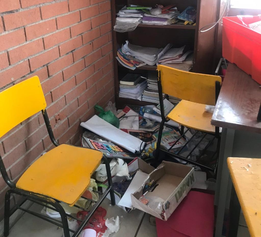 Reportan destrucción parcial de escuela en Torreón
