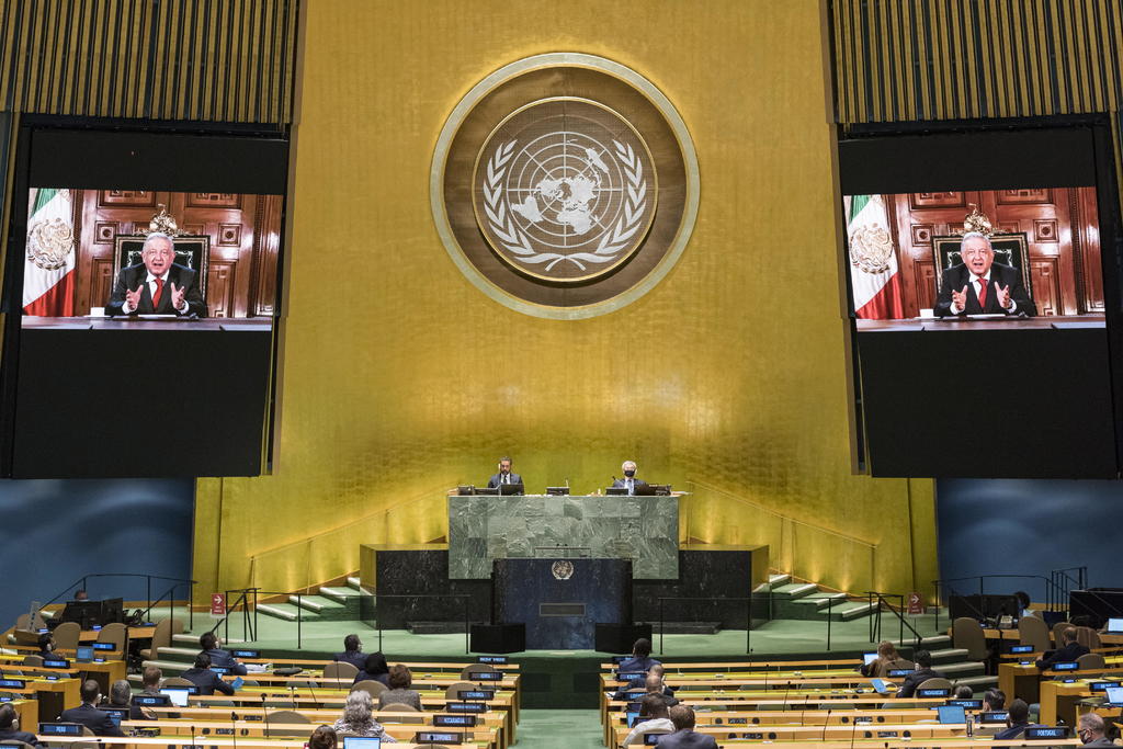 Incluye AMLO rifa de avión presidencial en discurso ante ONU