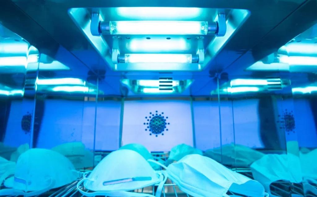 Luz ultravioleta C capaz de eliminar el coronavirus de cubrebocas N95