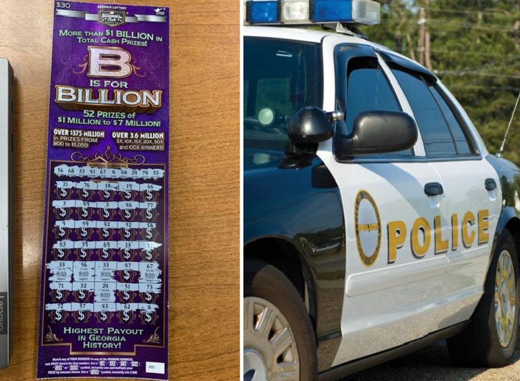 Hombre huye tan deprisa de la policía que olvida su boleto ganador de lotería