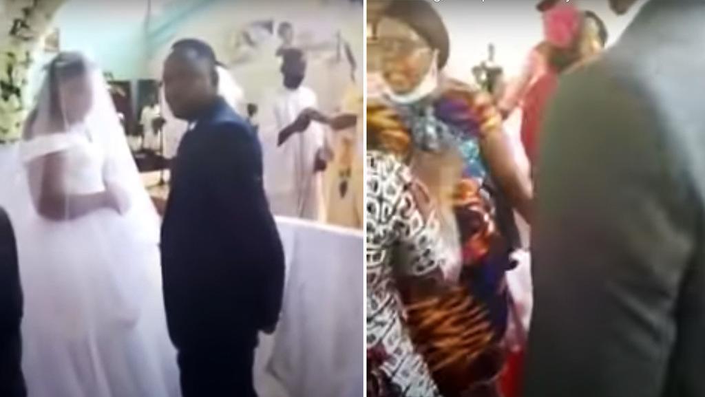 Mujer interrumpe la segunda boda de su aún esposo
