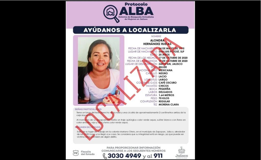 En Colima, ubican con vida a Alondra Hernández, médica desaparecida