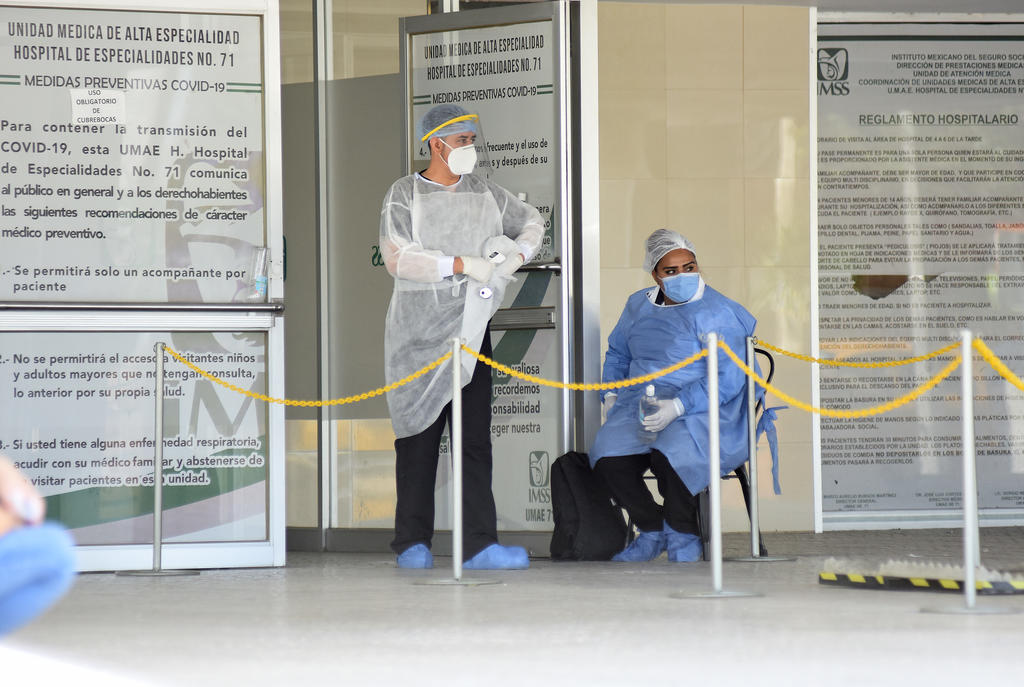 Torreón alcanza la cifra más alta de hospitalizados por COVID en lo que va de la pandemia