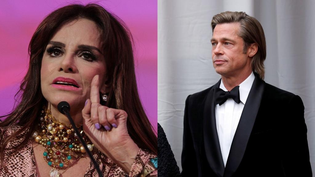 Lucía Méndez asegura que conoce a Brad Pitt y lo critica