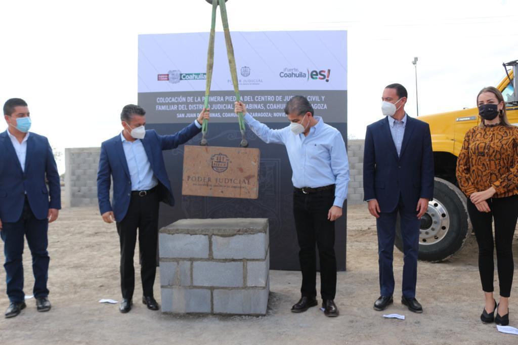 Inicia construcción del Centro de Justicia Civil y Familiar en Sabinas