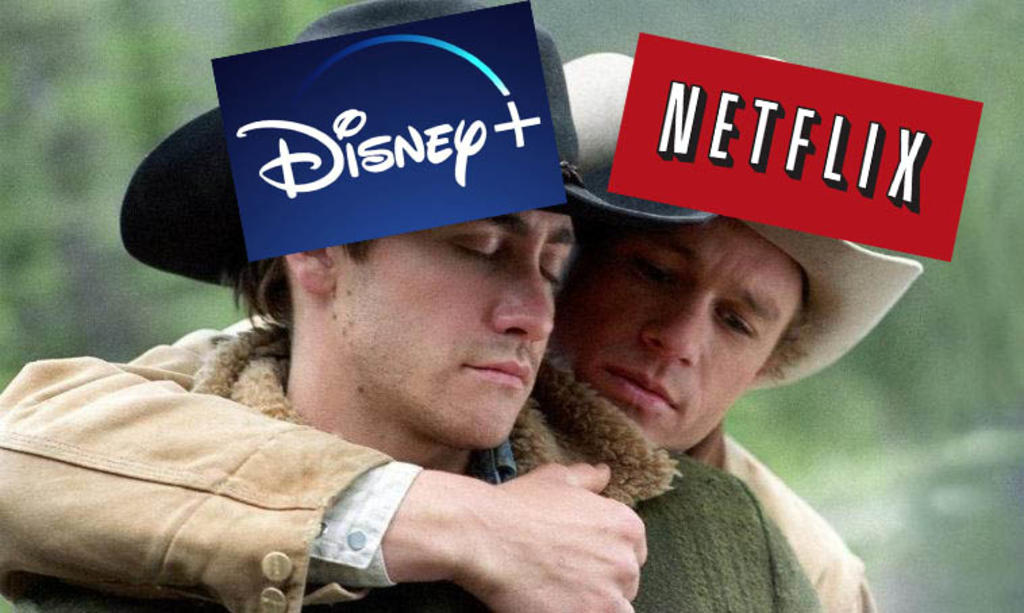 'Parecen novios'; usuarios reaccionan a la relación de Netflix y Disney Plus