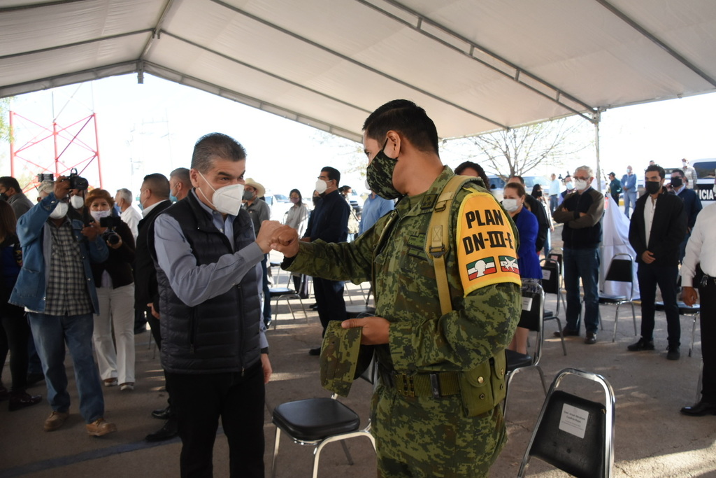 Aseguran apoyos en seguridad y salud en Coahuila
