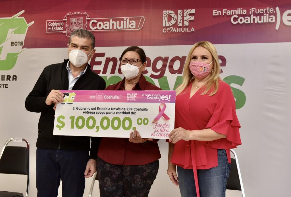Mantiene Gobierno de Coahuila apoyos a sociedad civil que lucha contra cáncer