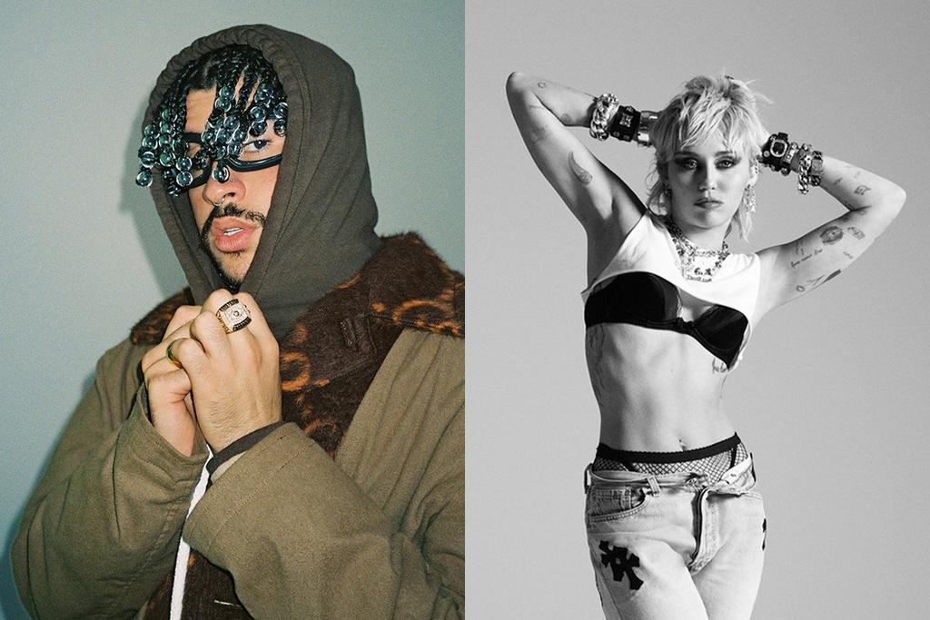 Culpan a Bad Bunny y Miley Cyrus de caída de Spotify