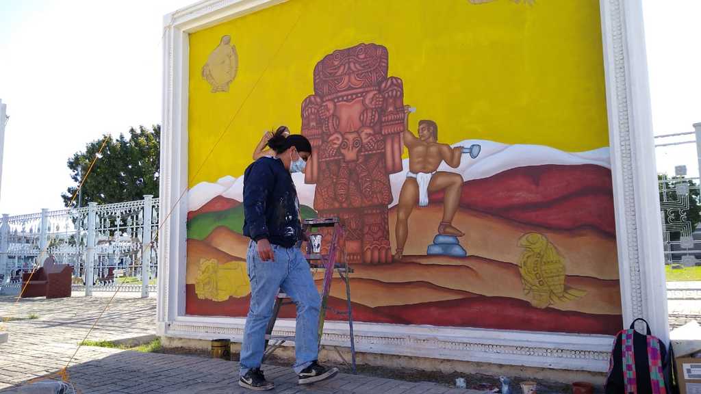 Vuelven a dar vida a murales en Piedras Negras