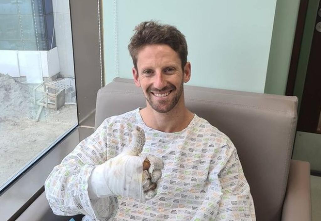Romain Grosjean podría salir mañana del hospital tras accidente en F1