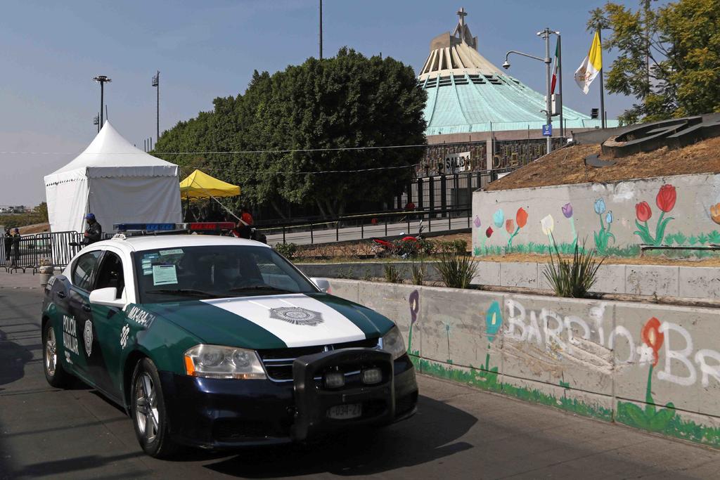 Aumenta despliegue policiaco en inmediaciones de la Basílica de Guadalupe