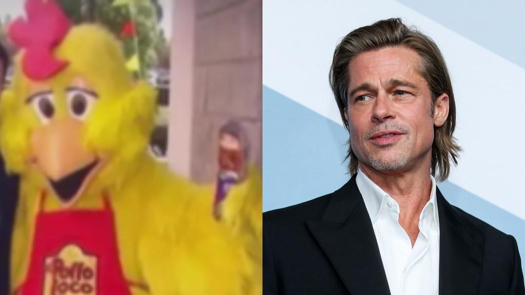 ¿Brad Pitt trabajó como botarga antes de ser actor en Hollywood?
