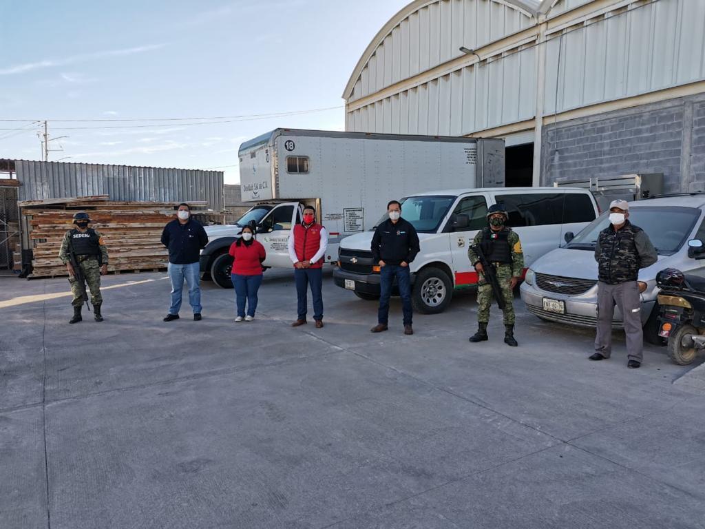 Reciben en Coahuila material para aplicar vacuna COVID