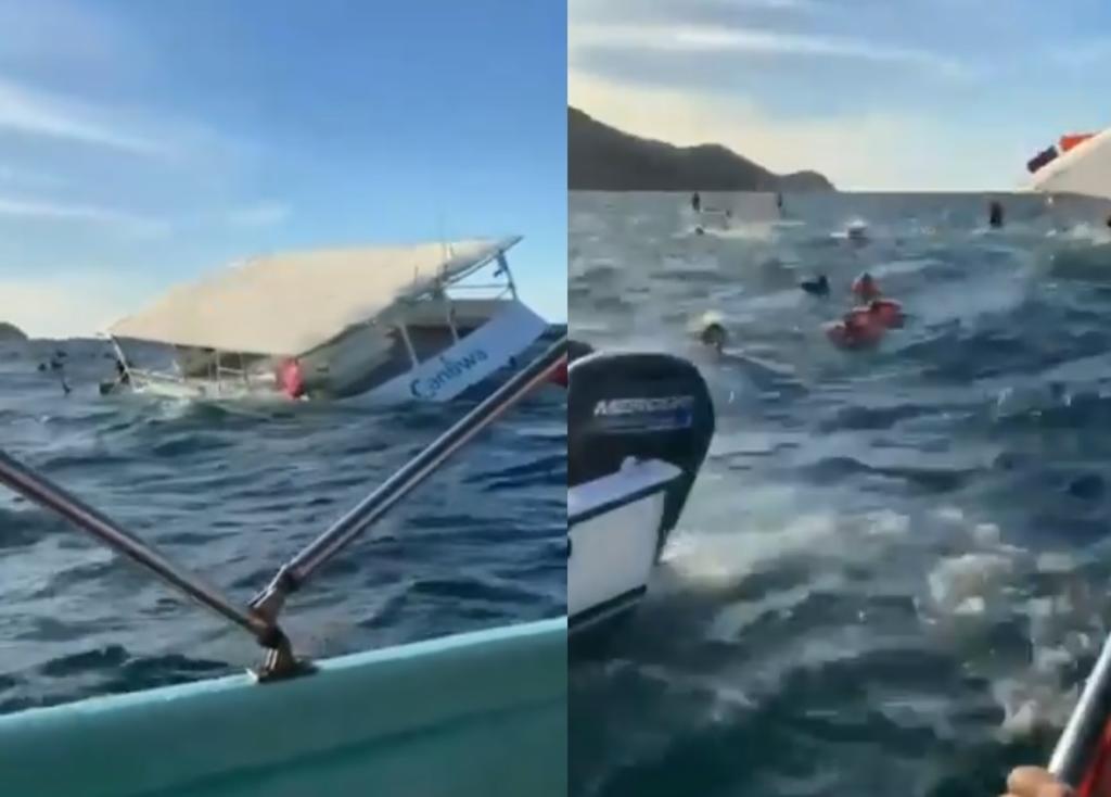 Se hunde barco con 60 turistas que celebraban el Año Nuevo en Puerto Vallarta