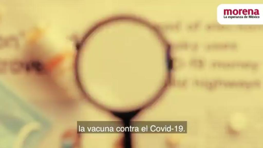 Declara INE improcedente retirar spot de Morena sobre vacuna COVID