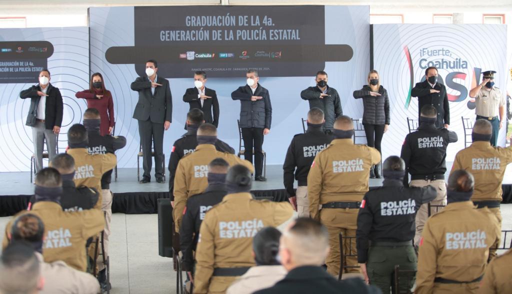 Se gradúa en Coahuila la cuarta generación de la Policía Estatal